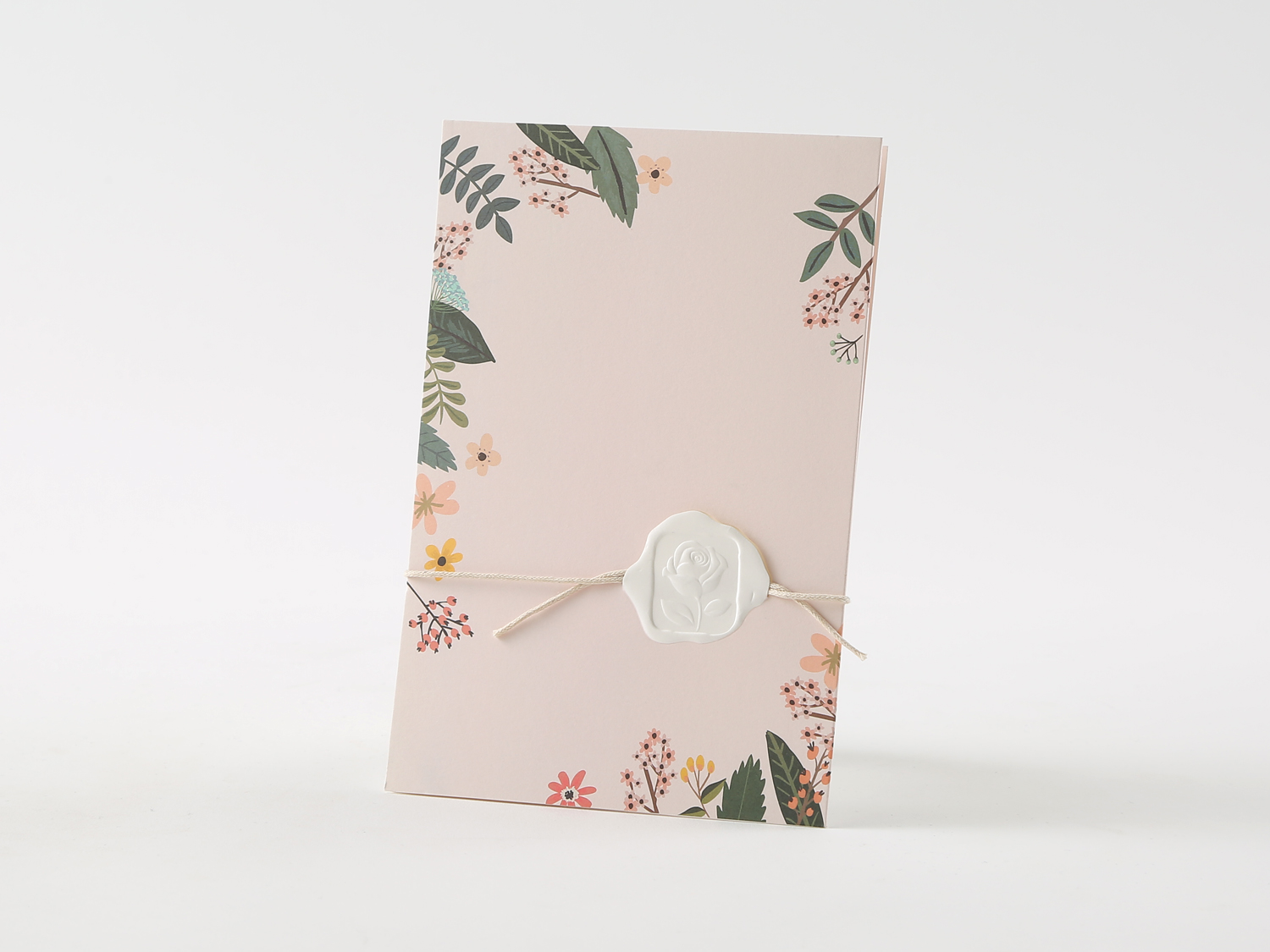 50％OFFセール　結婚式招待状BH-8210 暖かい春の日/白紙/10部セット