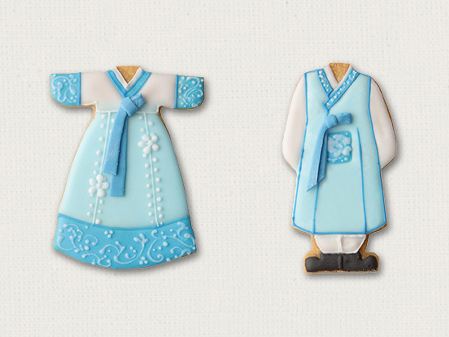 haruのクッキー/韓服/水色チョゴリ/1セット20個入り